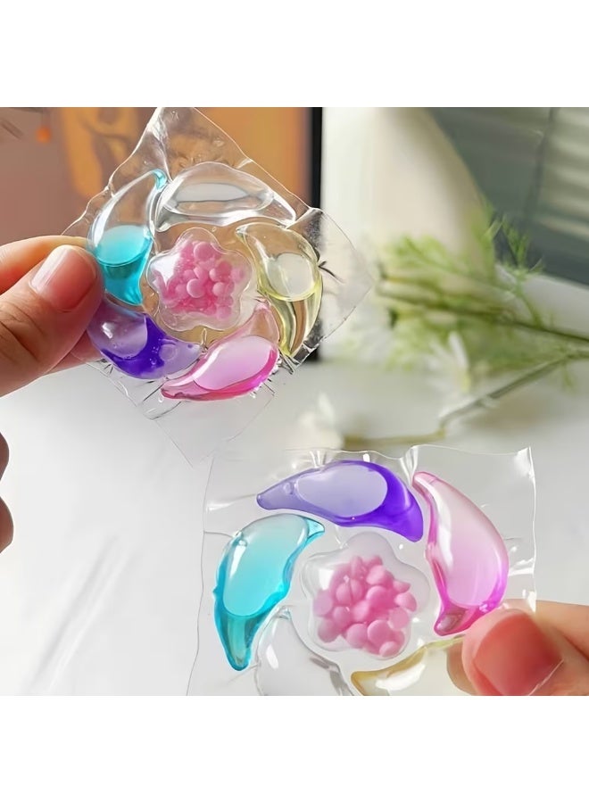 كبسولات غسيل مركزة 6 في 1 تنظّف بعمق، تزيل البكتيريا والروائح حتى 99.9٪، وتترك رائحة زهور الكرز المنعشة تدوم حتى 72 ساعة على الملابس، مناسبة للغسالات الأوتوماتيك والهاف أوتوماتيك. - Image 5